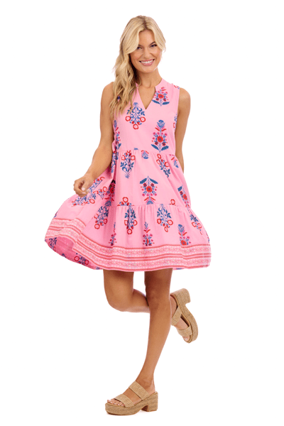 Pink Sarajane Sleeveless Dress