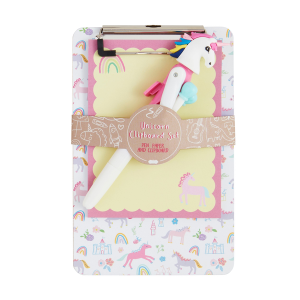 Pen Clipboard | White Unicorn