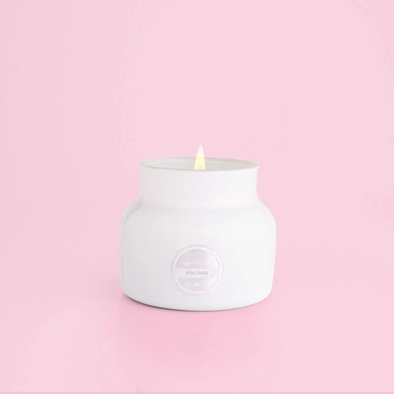 Volcano | Petite Jar Candle | White