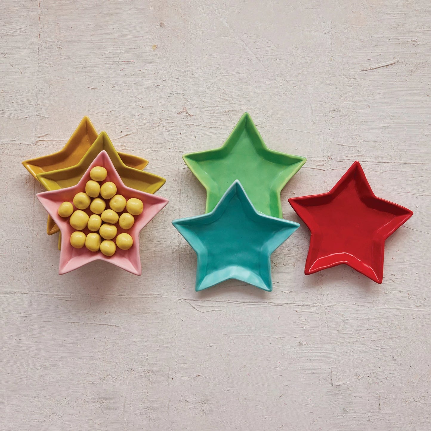 Stoneware Star Shaped Dish | Assorted Colors