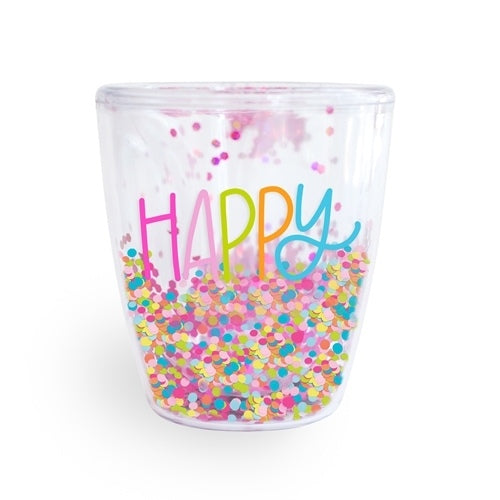 Stemless Wine Glitter - Happy Birthday ASWN