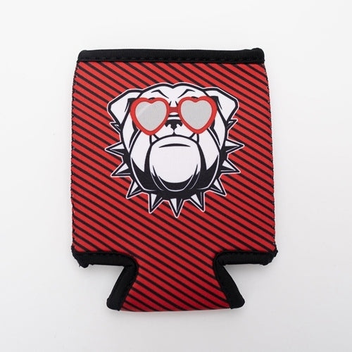 Beverage Sleeve - Bulldog Varsity Stripes