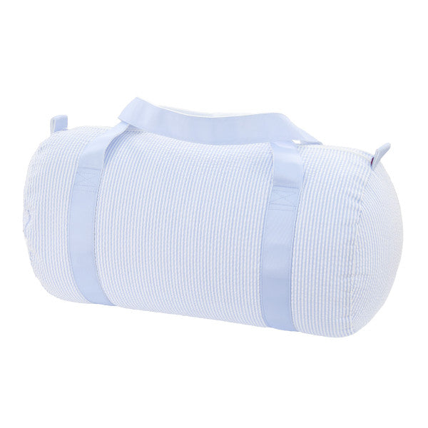Baby Duffel | Baby Blue Seersucker