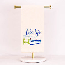 Float My Boat - Lake Flour Sack Hand Towel