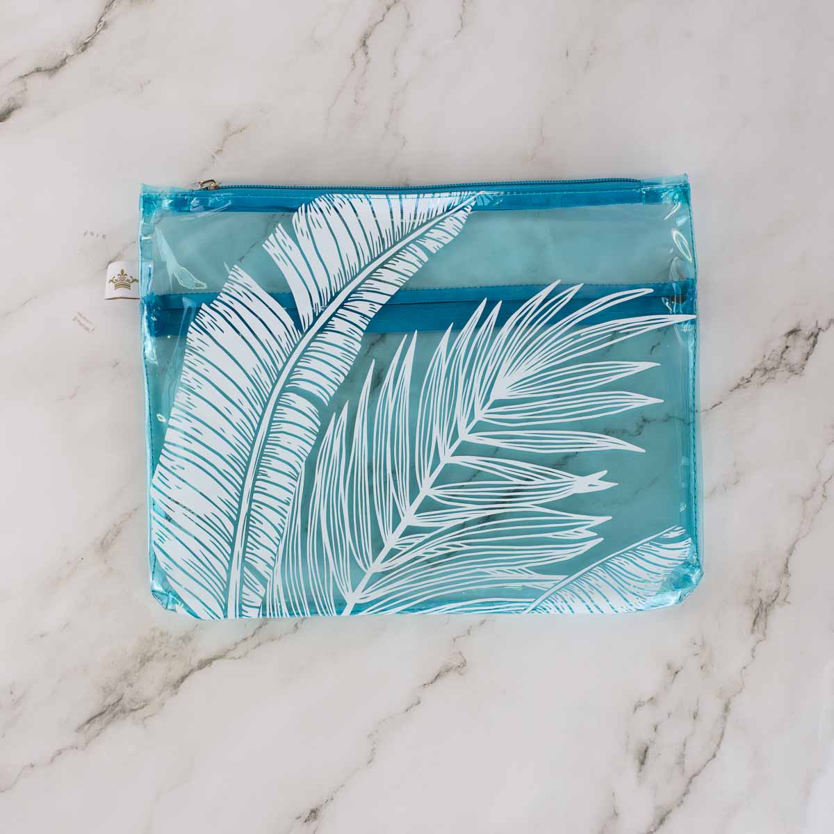 Blue Palm Palisade Pouch