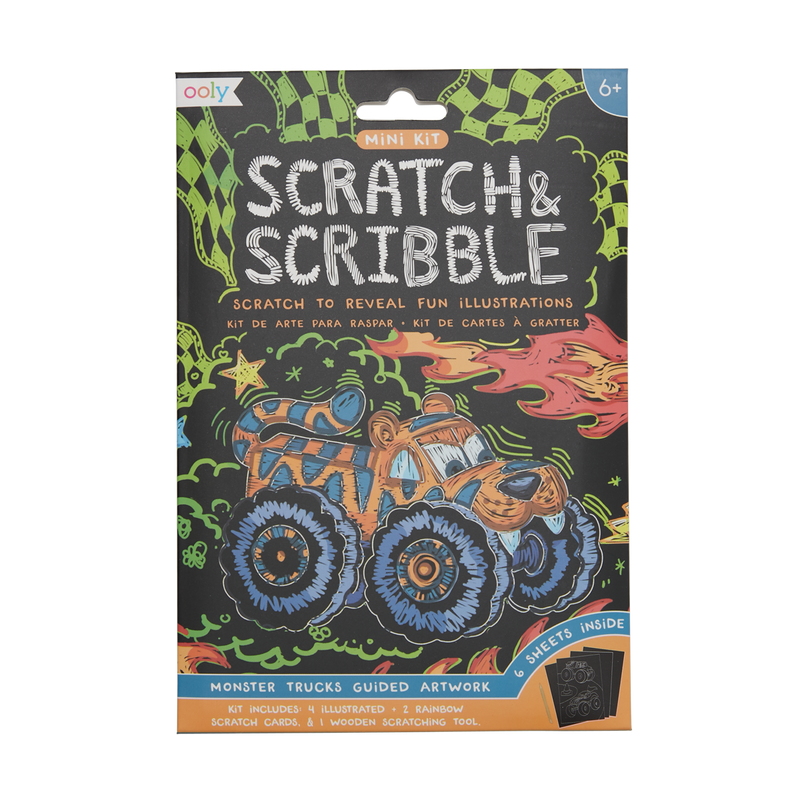 Mini Scratch & Scribble Art Kit: Monster Truck – Eliza B's