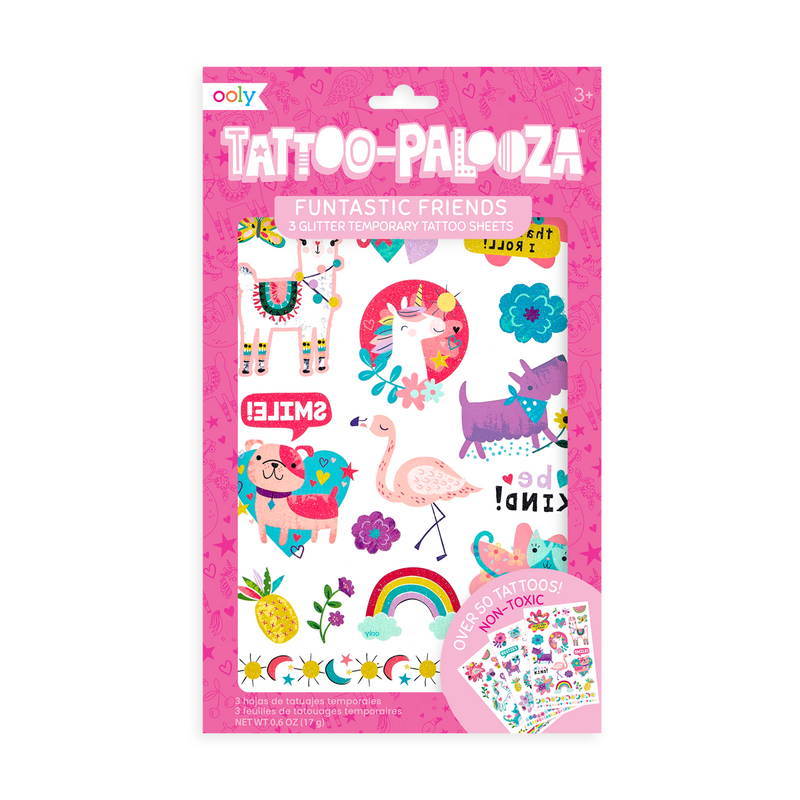 Tattoo Palooza Temporary Glitter Tattoo: Funtastic Friends