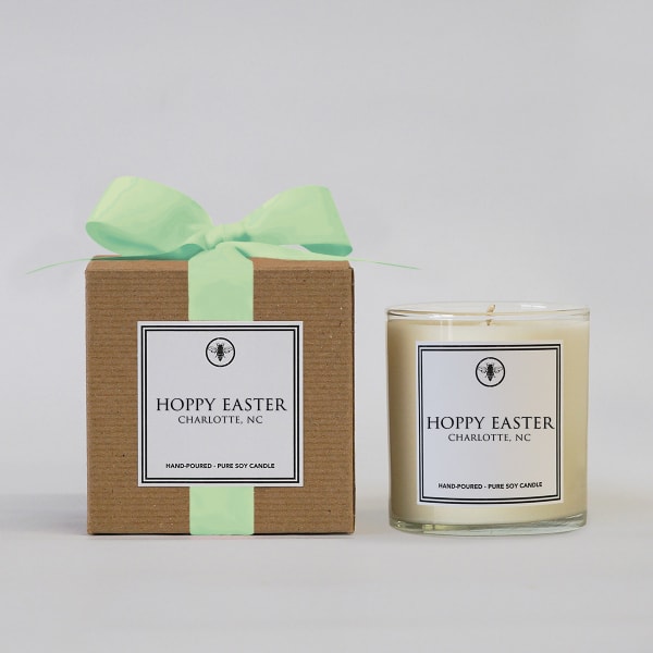 Hoppy Easter Candle
