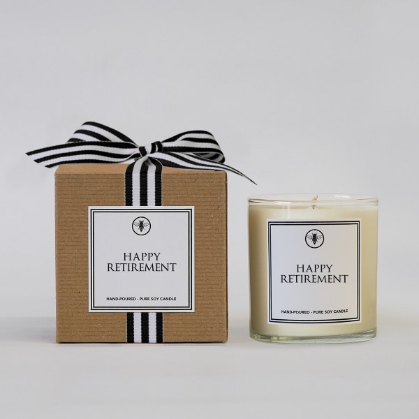 Happy Retirement Candle