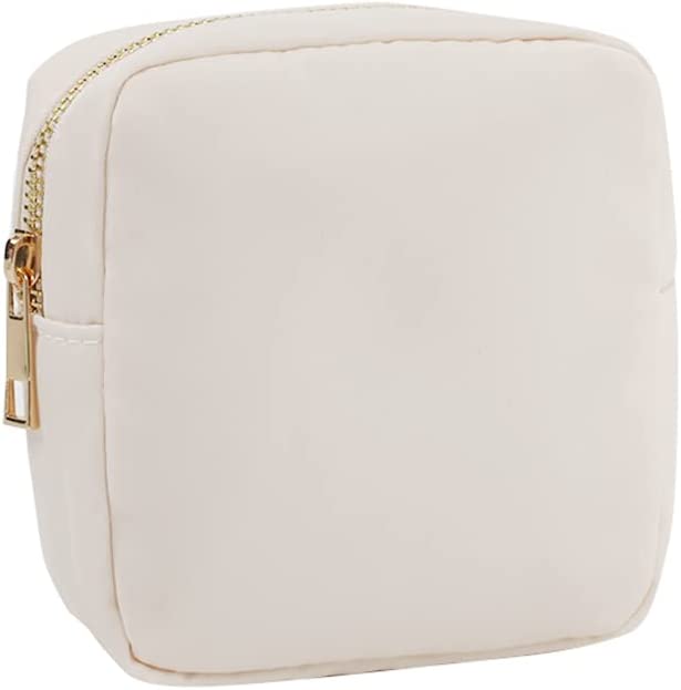 Mini Makeup Pouch - Cream