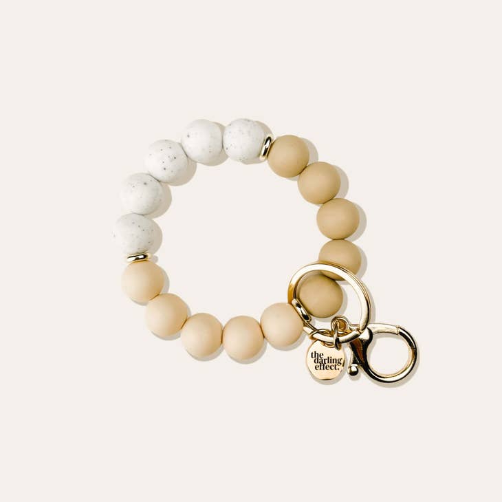 Oatmilk Latte Keychain Wristlet