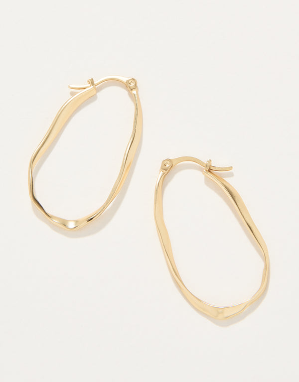 Isle of Hope Hoop Earrings Gold