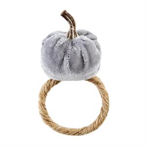 Gray Pumpkin Napkin Ring