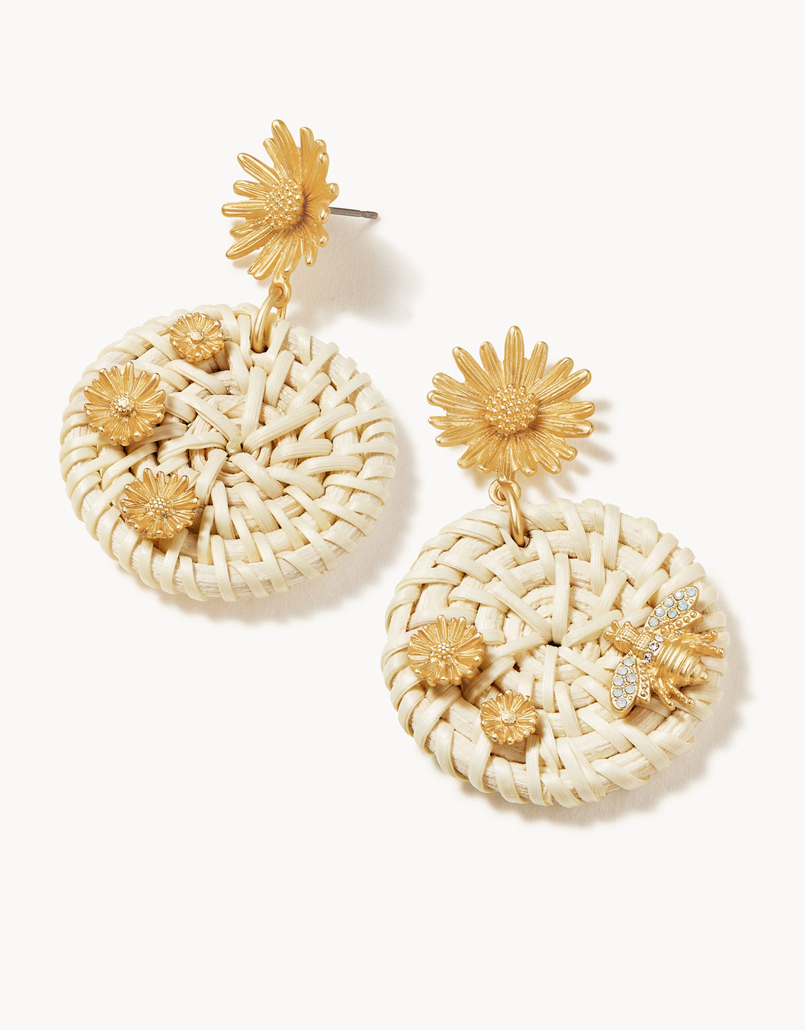 Daisy Picnic Earrings Bee