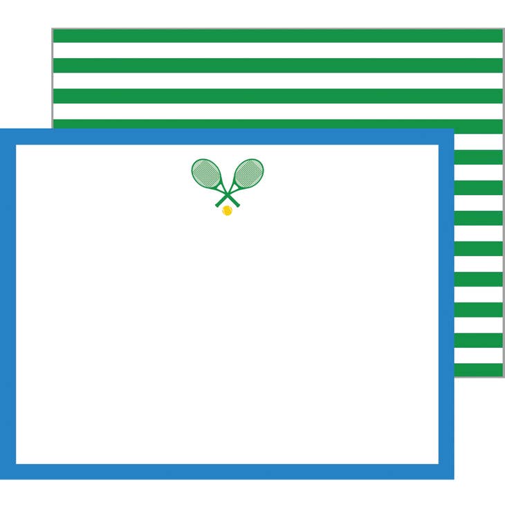 Tennis Whites Folded Notecards