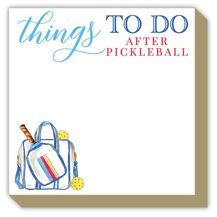Things To Do After Pickleball Notepad