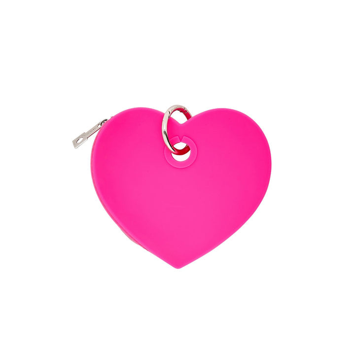 Silicone Heart Pouch | Tickled Pink