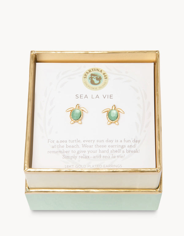 SLV Stud Earrings - Sea Turtle