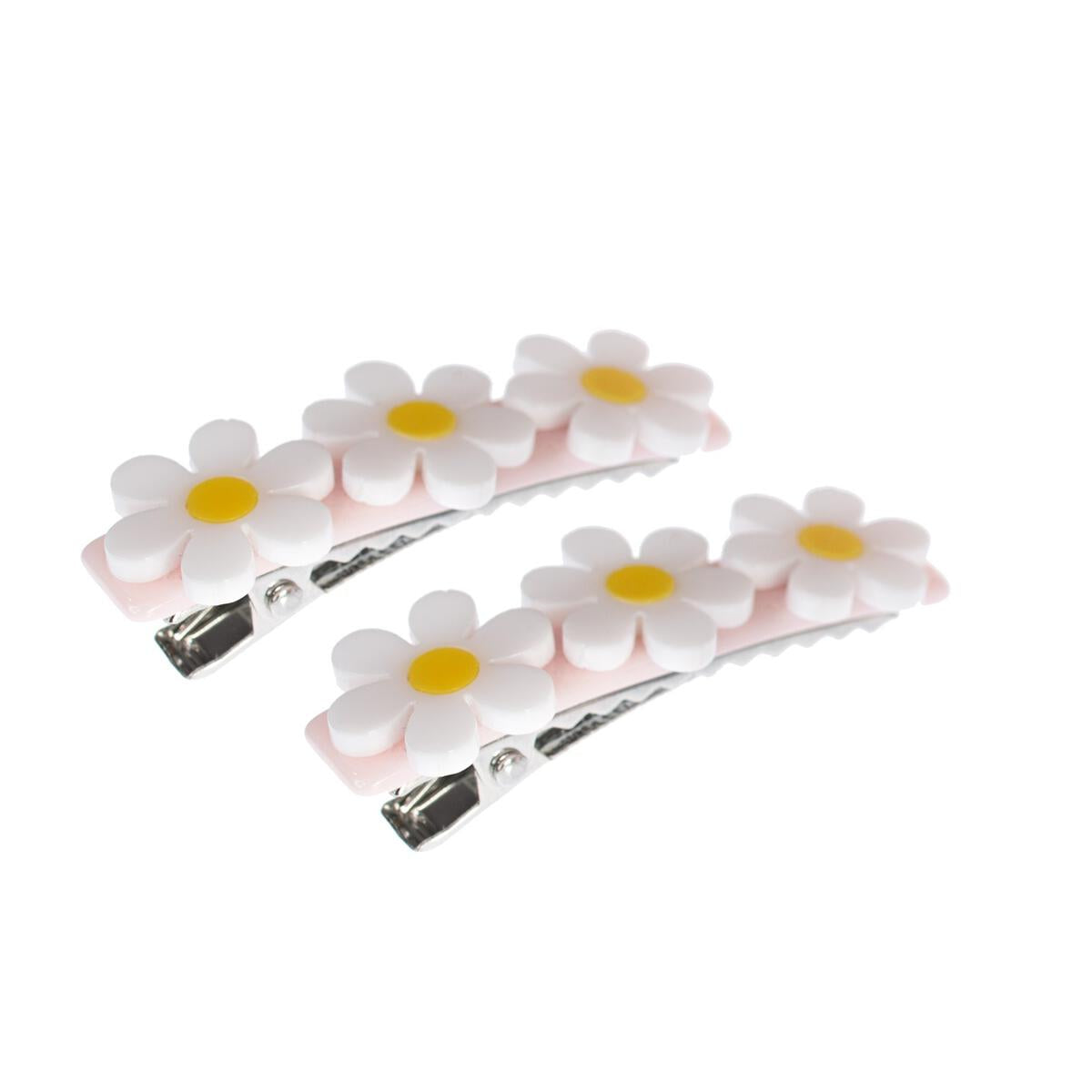 Alligator Clip - Triple Daisy