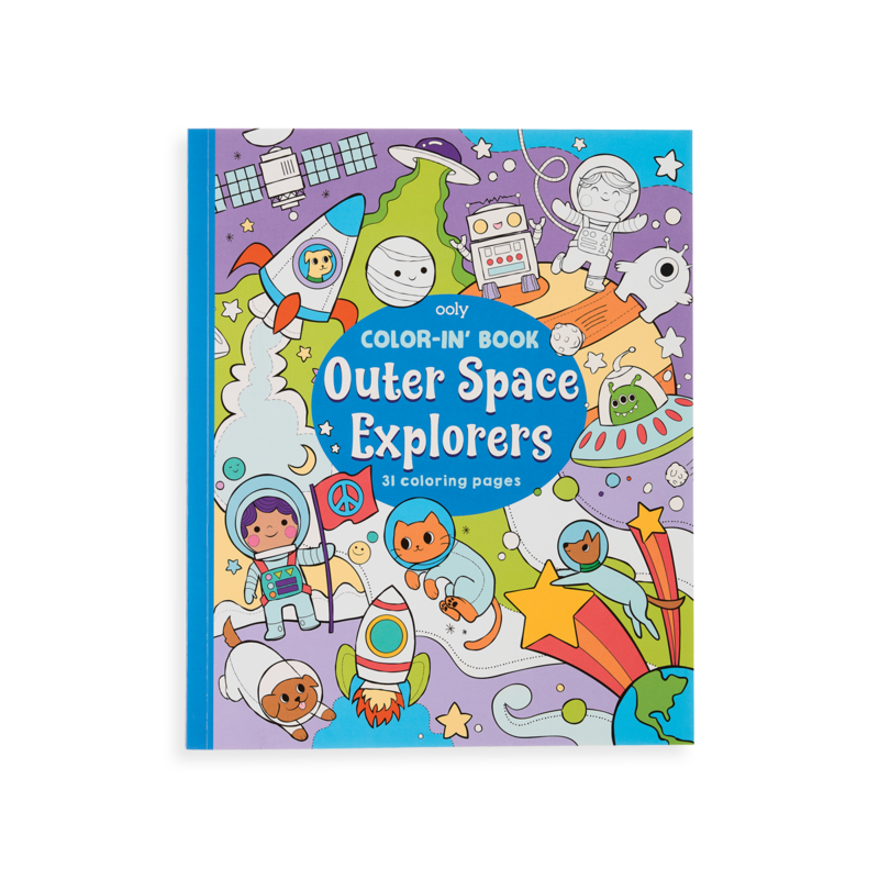 Color-in' Book | Outer Space Explorers