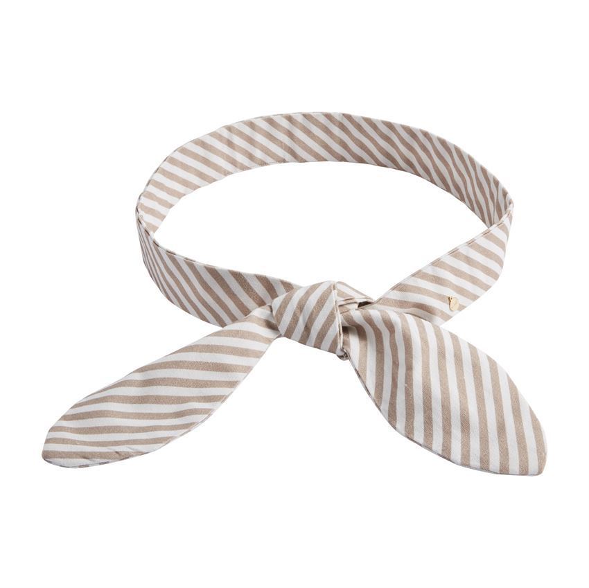 Bow Belt Taupe Stripe