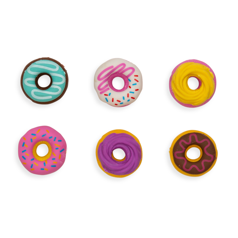 Dainty Donuts Scented Erasers - Set of 6