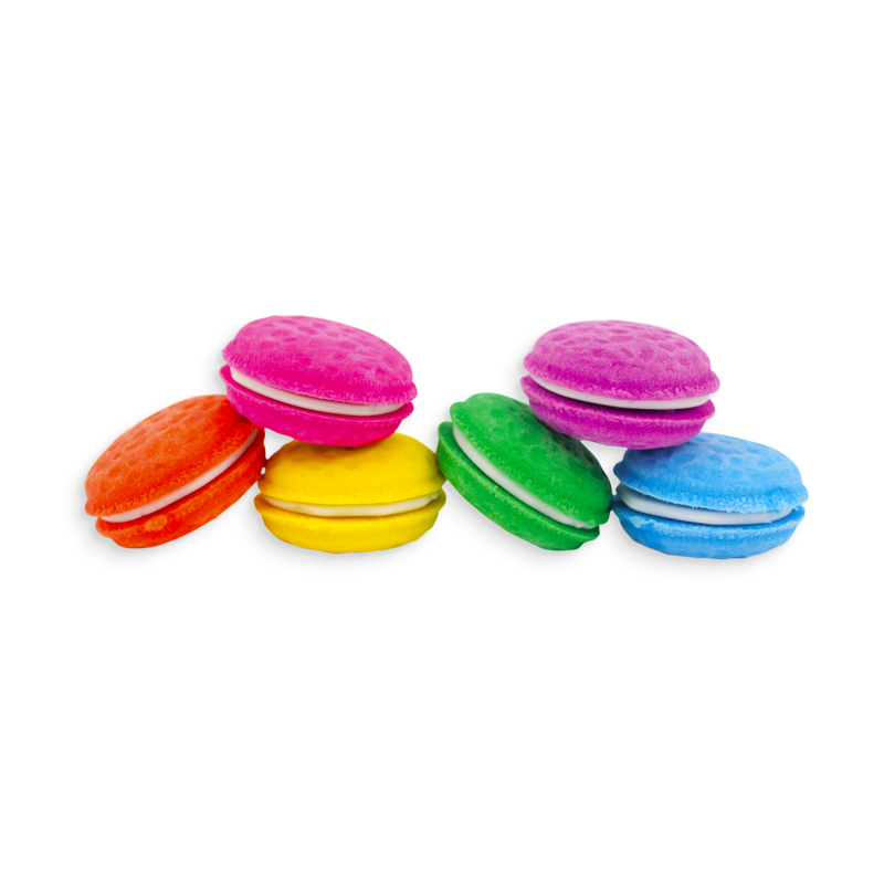 Macaron Scented Erasers - Set of 6