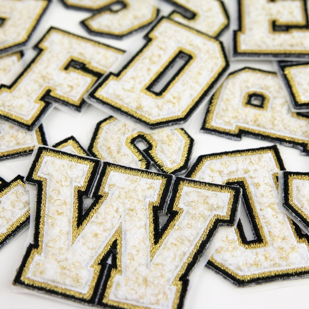 Packaged BLACK Letter Patch