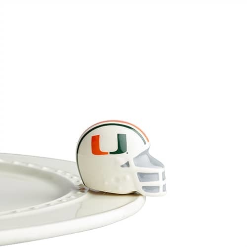 Nora Fleming Mini - U Miami Helmet
