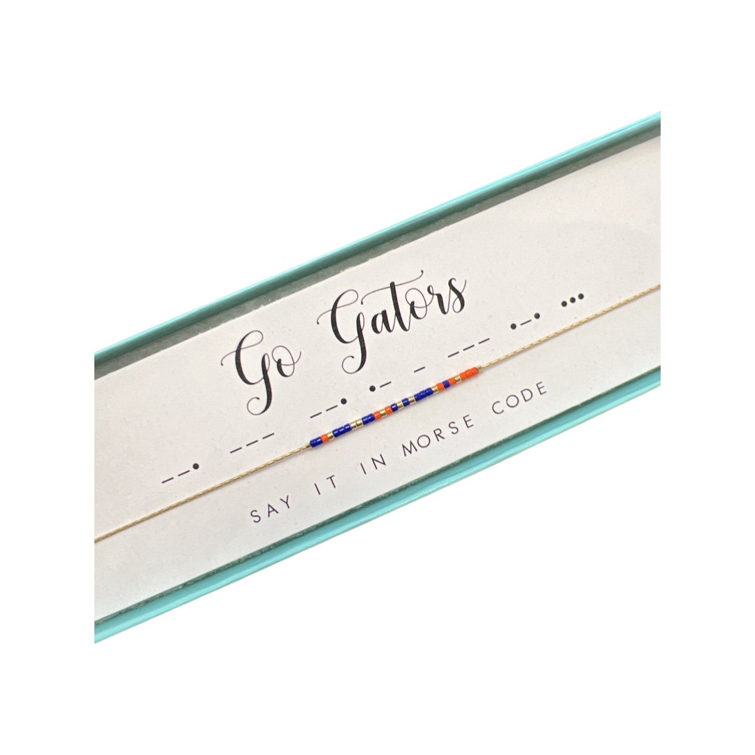 Dot and Dash Necklace - Go Gators