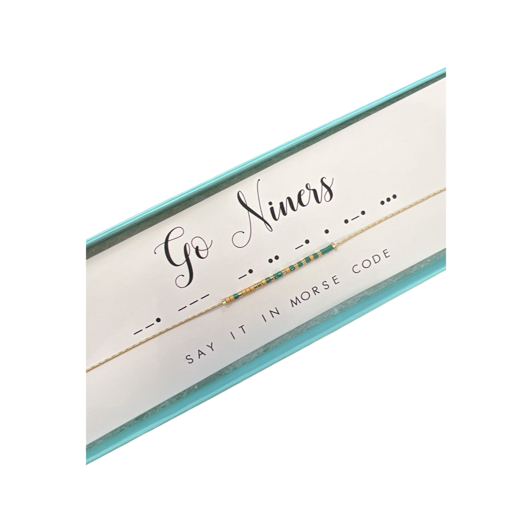 Dot and Dash Necklace - Go Niners