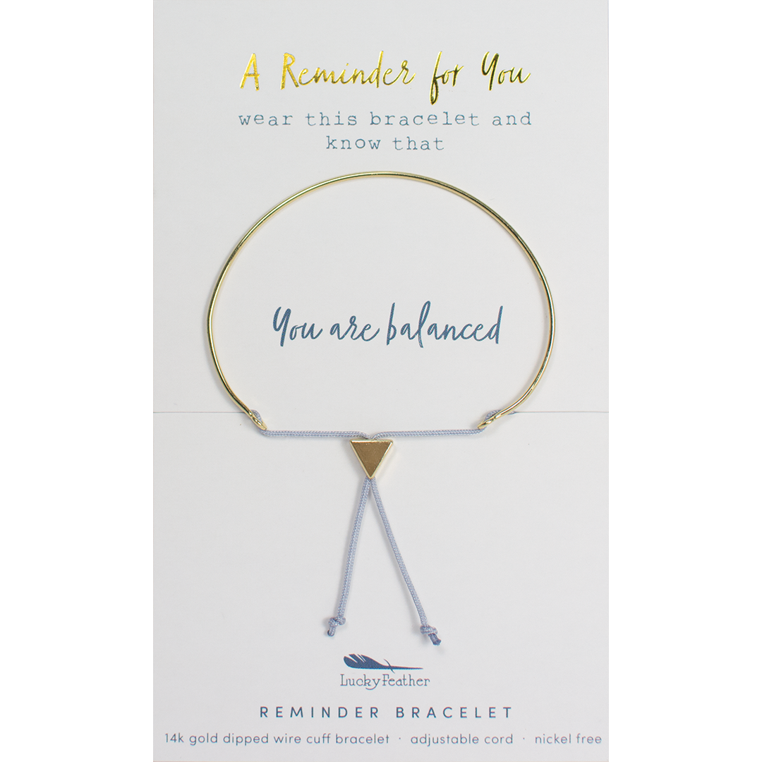 Reminder Bracelet - You Are Balanced