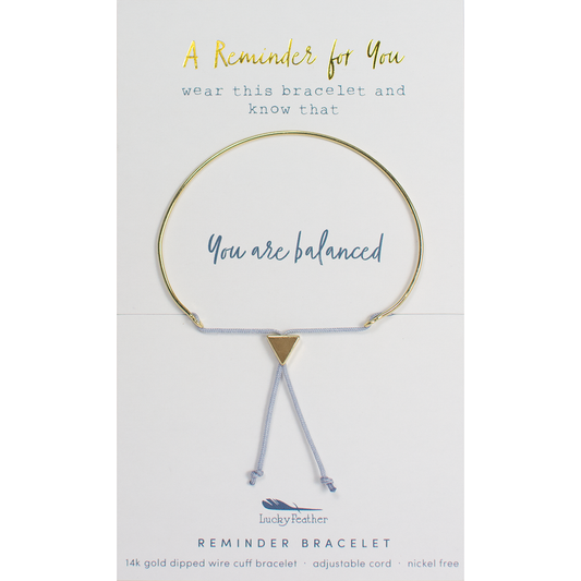 Reminder Bracelet - You Are Balanced