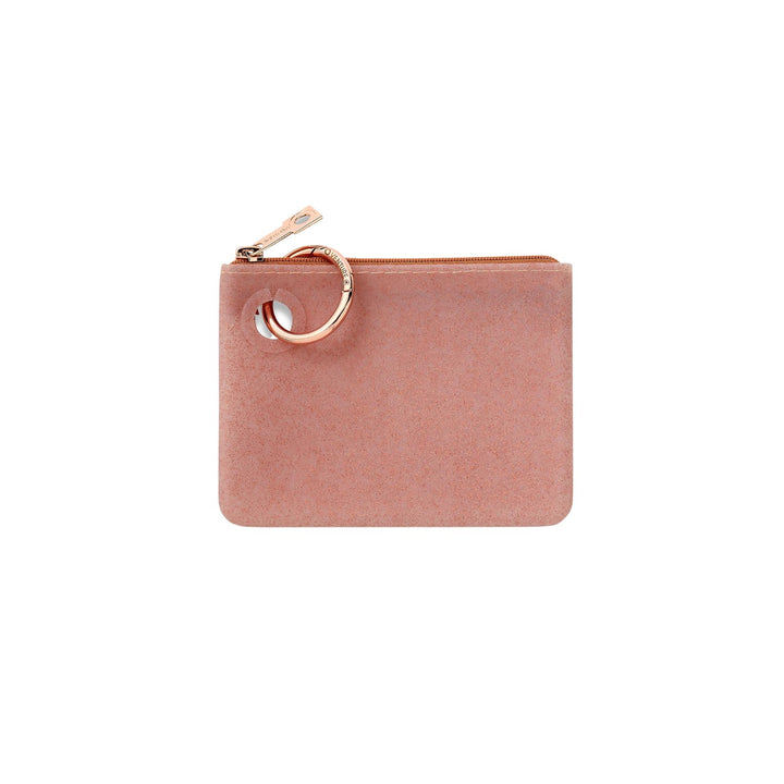 Silicone Mini Pouch | Rose Gold Confetti