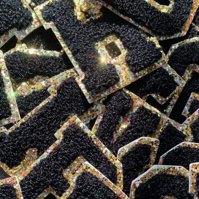 Individual Letter Patch - Black