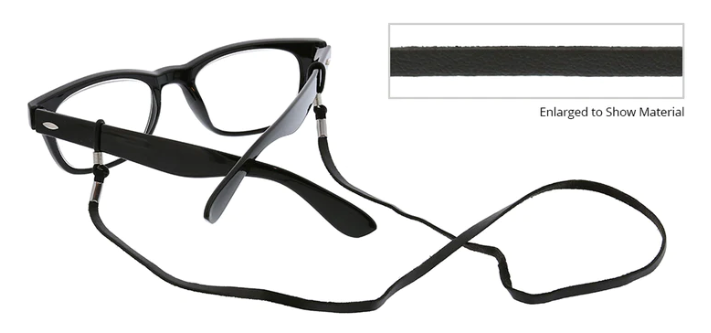 Peepers | Black Faux Leather Cord