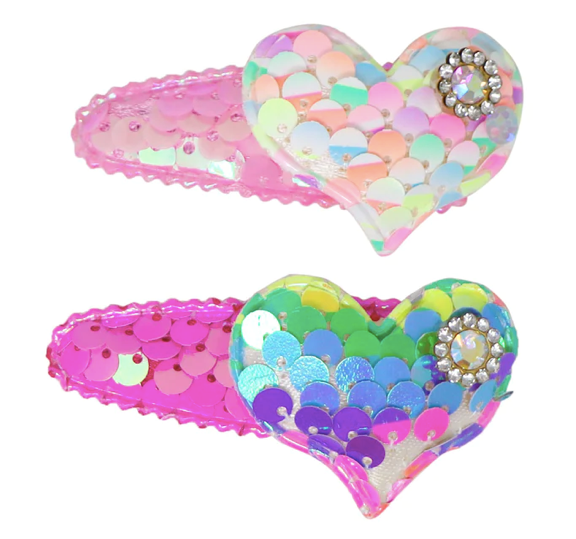 Sequin Heart Shape Hairclip