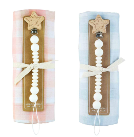 Gingham Swaddle & Pacy