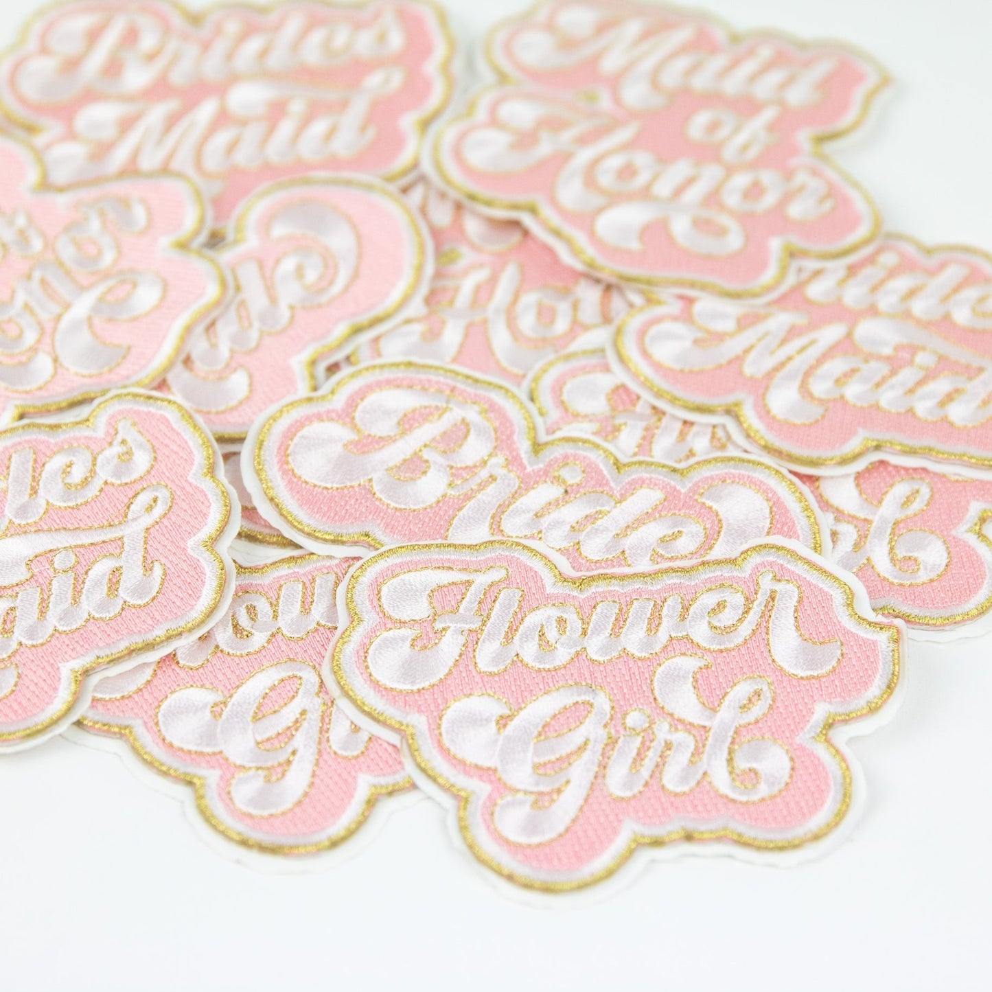 Flower Girl - Bridal Patch Embroidered Adhesive