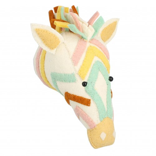 Mini Pastel Zebra Head