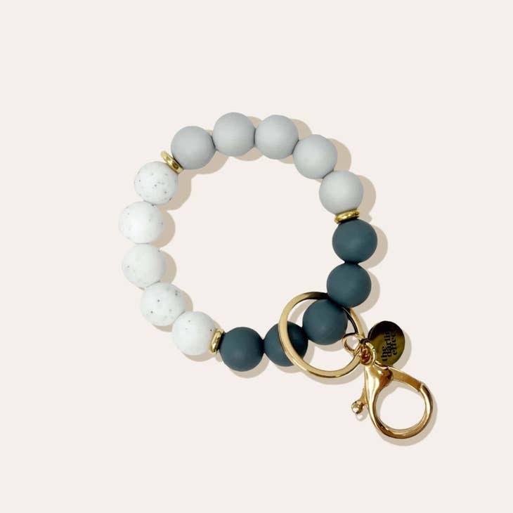 Simply Gray Keychain Wristlet