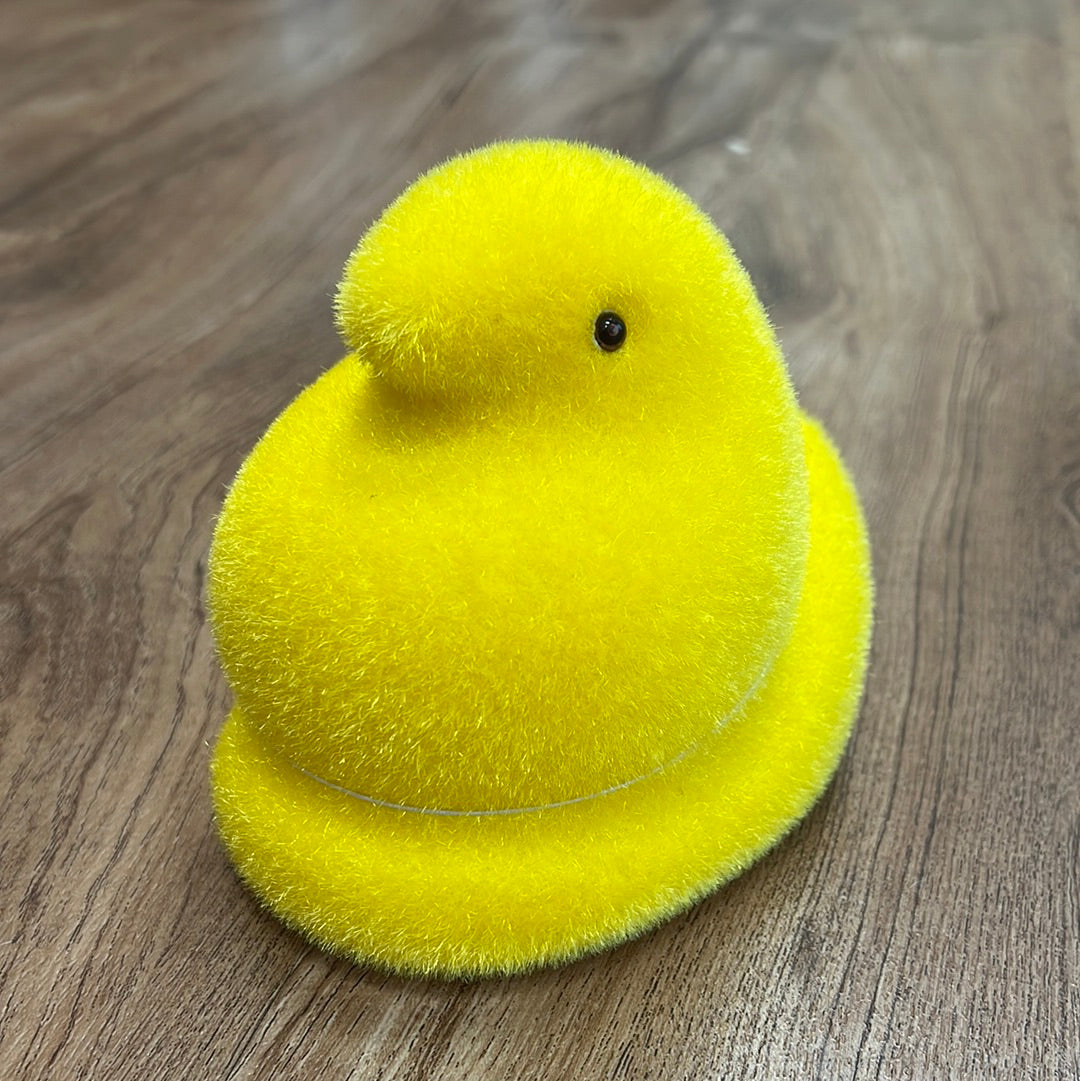 6" Flocked Yellow Peep