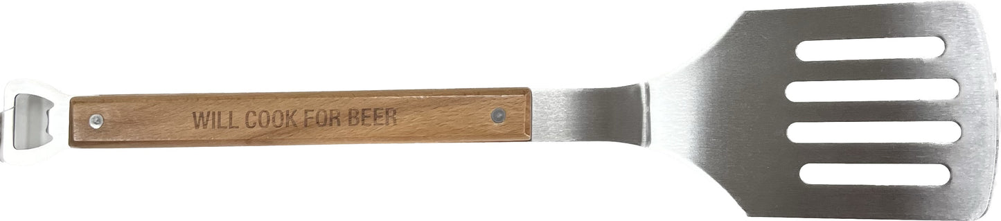 Will Cook For Beer Grill Spatula