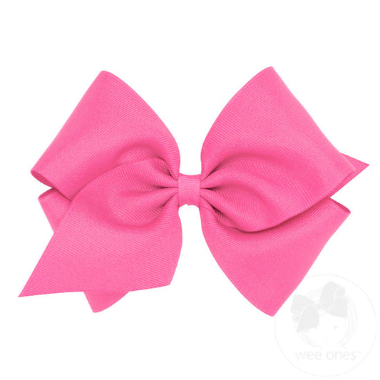 Classic | Hot Pink Grosgrain Bow