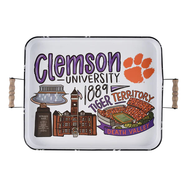Enamel Tray |Clemson Icon