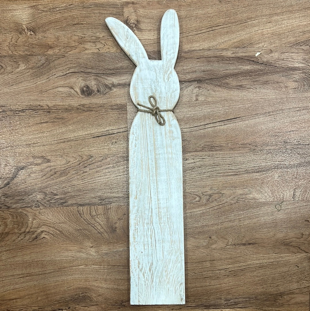 Large Bunny Wood Plank Decor