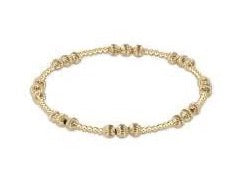 Dignity Joy Pattern Bead Bracelet - Gold