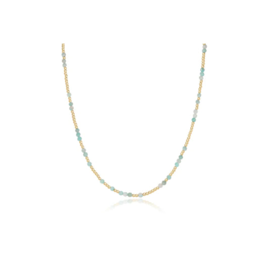 15" Choker Hope Unwritten Gemstone - Amazonite