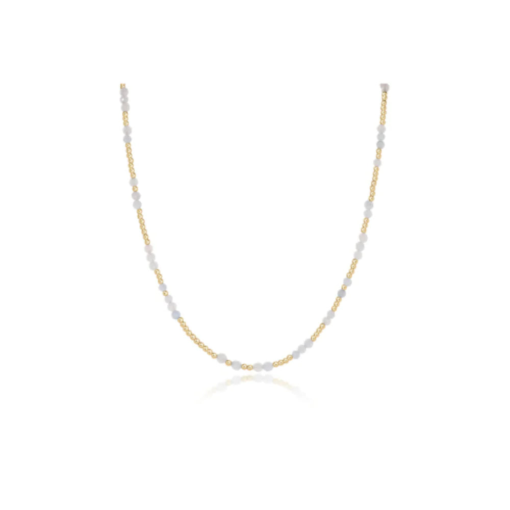15" Choker Hope Unwritten Gemstone - Aquamarine
