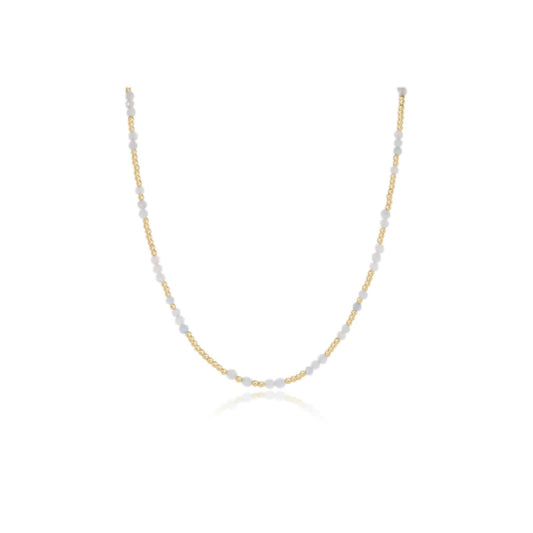15" Choker Hope Unwritten Gemstone - Aquamarine